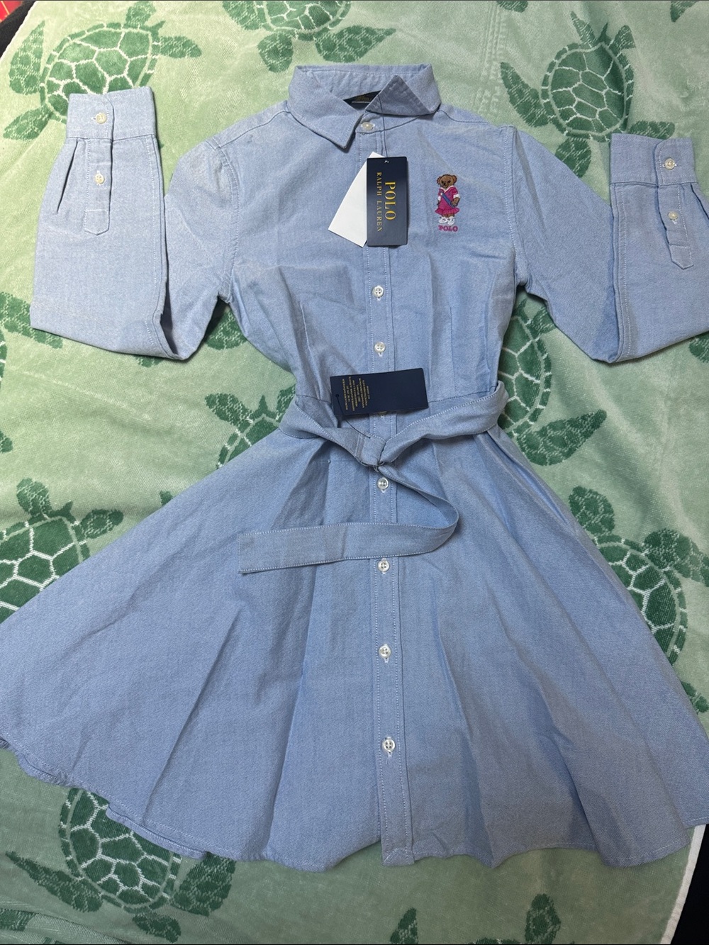 Ralph Lauren Polo Bear 🐻 Girls' Shirt Dress
